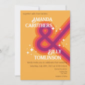 レトロモダン結婚式招待状デザイン 招待状 (正面)