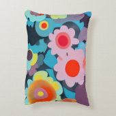 レトロモダン花 アクセントクッション (裏面(縦))