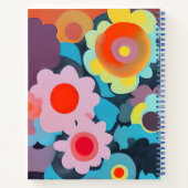 レトロモダン花 ノートブック (裏面)