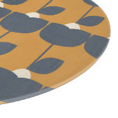 レトロモダン花：北欧の幾何学的。 カッティングボード (角)