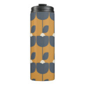 レトロモダン花:北欧の幾何学的。 タンブラー (正面)