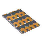 レトロモダン花:北欧の幾何学的。 ノートブック (右側)