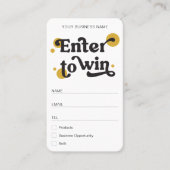 レトロモダン賞抽選事業チケット プレイスカード (正面)