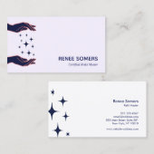 レトロモダン霊気開業医エネルギーヒーラー 名刺 (正面/裏面)