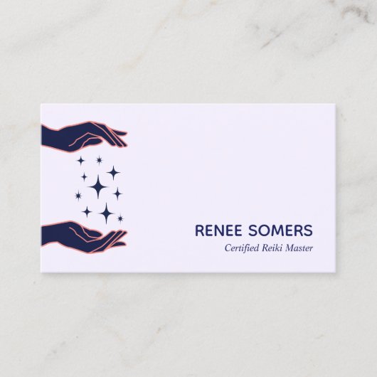レトロモダン霊気開業医エネルギーヒーラー 名刺 (正面)