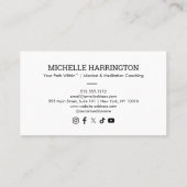 レトロモダン高架ピークスライフコーチホワイト 名刺 (裏面)