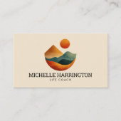 レトロモダン高架ピークスライフコーチ 名刺 (正面)