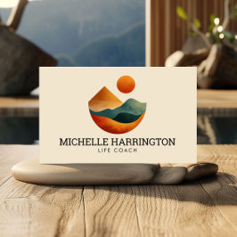 レトロモダン高架ピークスライフコーチ 名刺