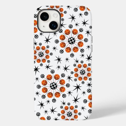 レトロモダン3Dスターバスト Case-Mate iPhoneケース (裏面)