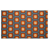 レトロモダン60年代70年代の花文柄 ファブリック (ファットクウォーター)