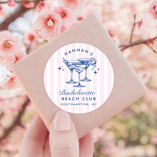 レトロモダン カクテル ブライズビー ブルー ラウンドシール