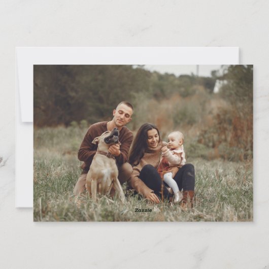 レトロモダン・スタイリッシュクリスマスツリー2写真 シーズンカード (裏面)