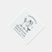 レトロモダン バチェロレッテ 黒の紙ナプキン スタンダードカクテルナプキン (角)