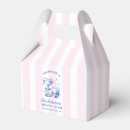 レトロモダン ピンク＆ブルー ブライズメイドウィークエンド フェイバーボックス