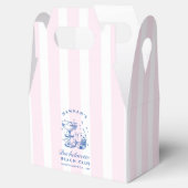 レトロモダン ピンク＆ブルー 結婚前最後の週末 フェイバーボックス (オープン)