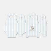 レトロモダン ブルー＆ブラウン ブライズメイド ウィークエンド フェイバーボックス (折り畳みなし)