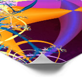 レトロモダン・マンデルブト(12×12)アートプリントポスター ポスター (角)