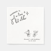 レトロモダンA Tiniビット30歳の誕生日 スタンダードカクテルナプキン (正面)