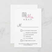 レトロモダンRSVP 出欠カード (正面/裏面)