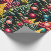 レトロモッズクリスマスツリーショー ラッピングペーパー (角)