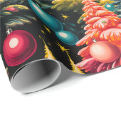 レトロモッズクリスマスツリーショー ラッピングペーパー (ロールコーナー)