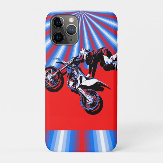 レトロモトクロスライダーデザイン Case-Mate iPhoneケース (裏)