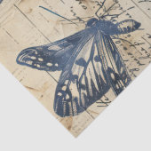 レトロモノクロインクバタフライスタンプ 薄葉紙 (詳細)