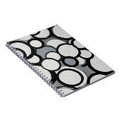 レトロモノクロ円ノートブック ノートブック (右側)