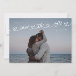 レトロモノクロ結婚式ウェブサイトQRコード 写真 セーブザデート