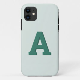 レトロモノグラムイニシャル モダン iPhone 11 ケース