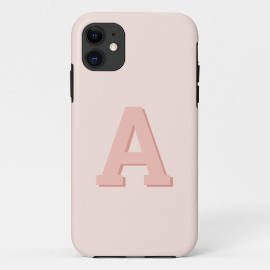 レトロモノグラムイニシャル モダン Case-Mate iPhoneケース (裏面)