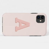 レトロモノグラムイニシャル モダン Case-Mate iPhoneケース (裏面(横))