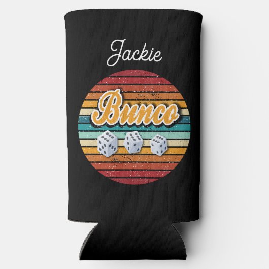 レトロモノグラムサイコロブンコ スリム缶クーラー (裏面)