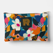 レトロモノグラム70sボホモダンフローラルパターン アクセサリーポーチ (裏面)