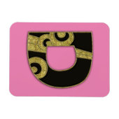 レトロモノグラム – D マグネット (横)