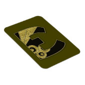 レトロモノグラム – E マグネット (右側)