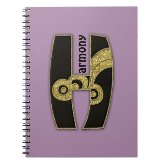 レトロモノグラム – H ノートブック (正面)