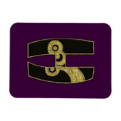 レトロモノグラム – H マグネット (横)