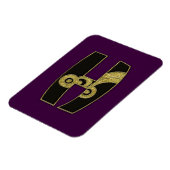 レトロモノグラム – H マグネット (左側)