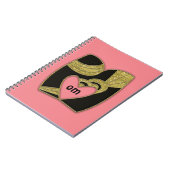 レトロモノグラム – M ノートブック (左側)