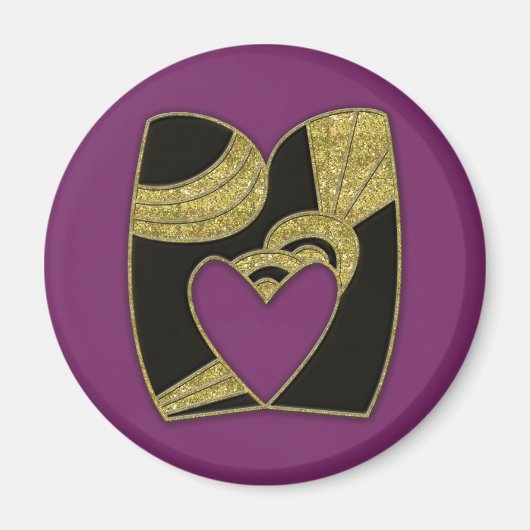 レトロモノグラム – M マグネット (正面)