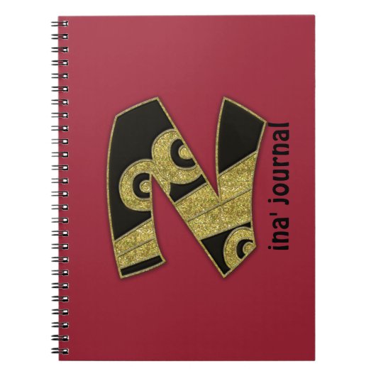 レトロモノグラム – N ノートブック (正面)