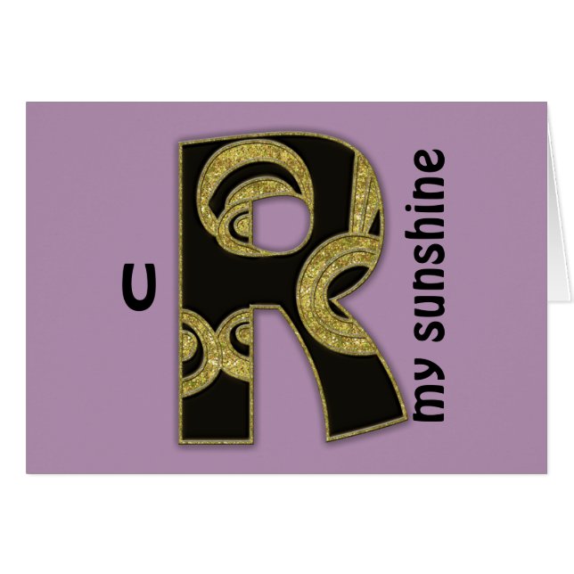 レトロモノグラム – R (正面横)