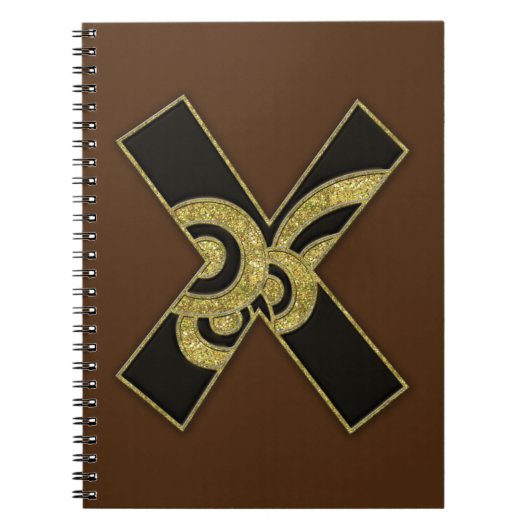 レトロモノグラム – X ノートブック (正面)