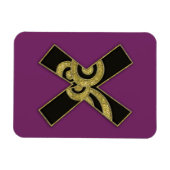 レトロモノグラム – x マグネット (横)