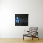 レトロモノグラモダンムおよび編集可能なシェイプとカラー タペストリー (インサイチュ(横))