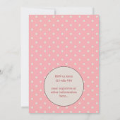 レトロモマレッドヘッド2ベビーシャワーパーティの招待状 招待状 (裏面)