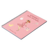 レトロモマレッドヘッド2ベビーシャワー ノートブック (左側)