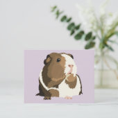 レトロモルモット「ベティ」ポストカード ポストカード (スタンド正面)