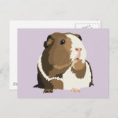 レトロモルモット「ベティ」ポストカード ポストカード (正面/裏面)